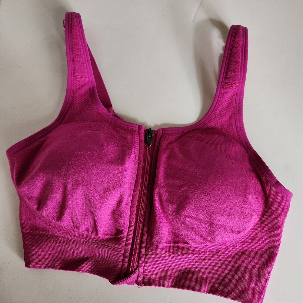 Prairie Wear Pink Hugger Vida Large Compression Bra